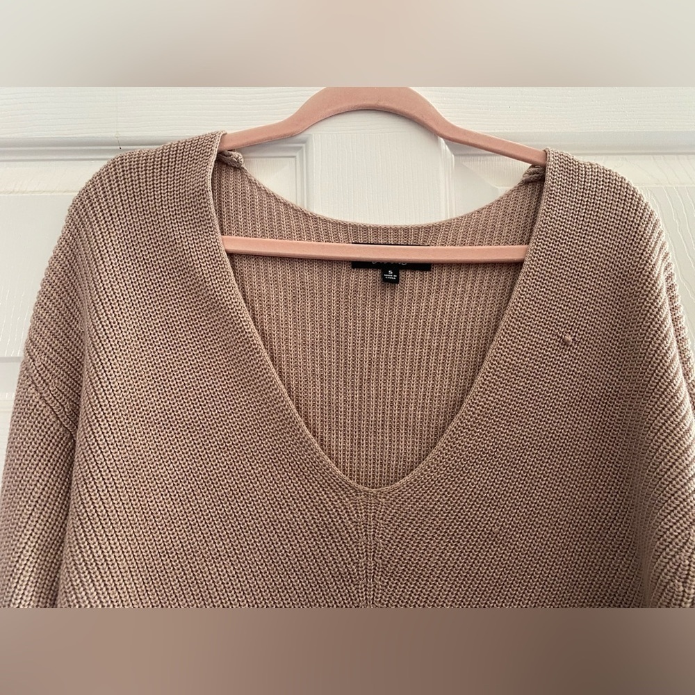 Lulus Feel it Still Taupe Knit Sweater Size Small - Picture 7 of 12
